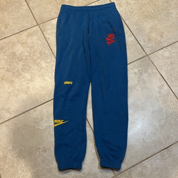 Nike Sport Essentials Royal Blue Fleece Jogger Sweatpants S Joggers - Picture 2 of 6